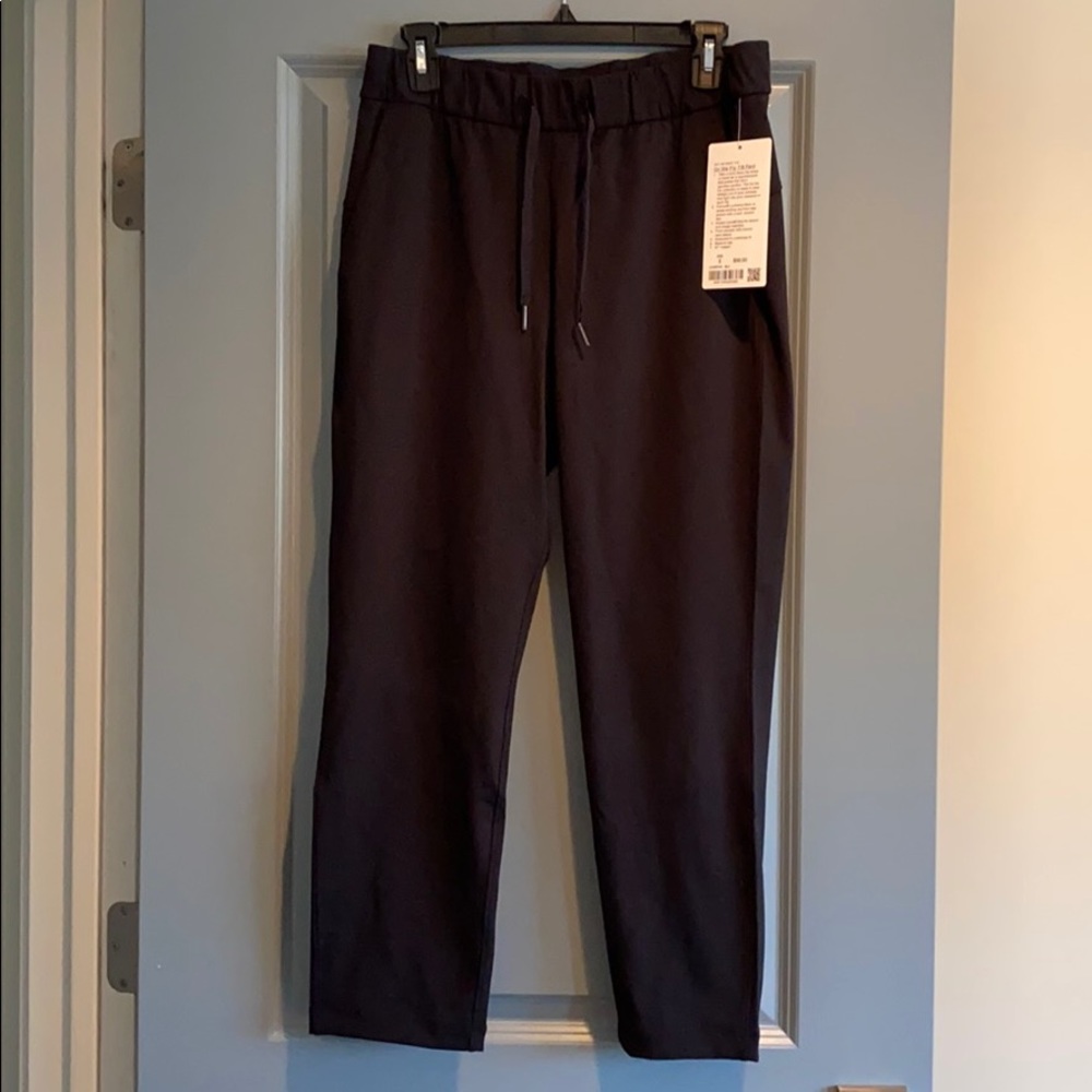 NWT Lululemon On the Fly 7/8 Pant Black Size 8